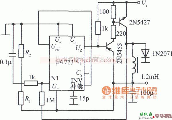 电源电路中的输出为负压的开关稳压电源电路  第1张