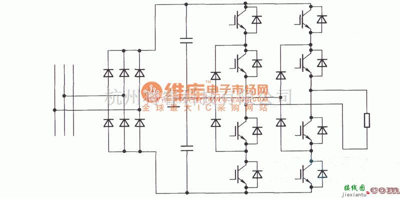 电源电路中的具备快速短路保护功能的中频电源的主回路电路  第1张