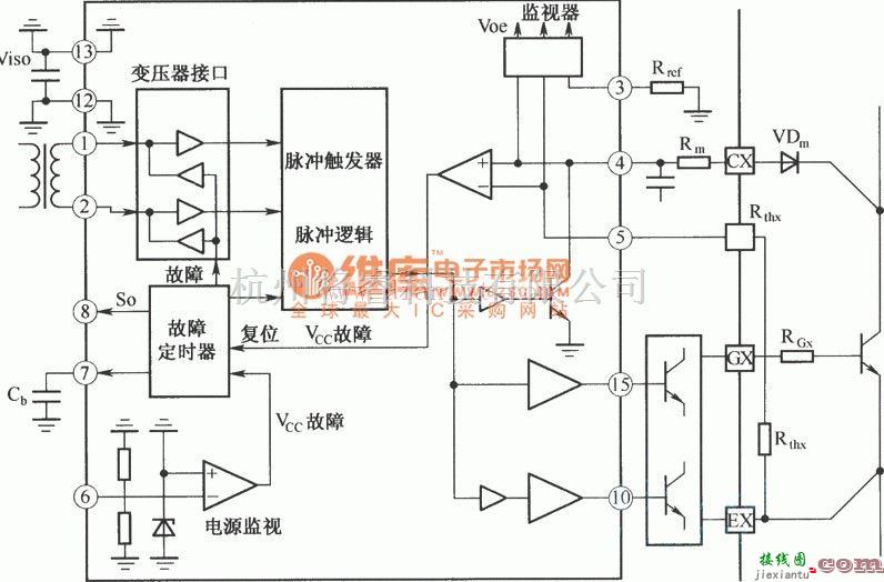 电源电路中的IGD驱动器的内部结构电路原理图  第1张