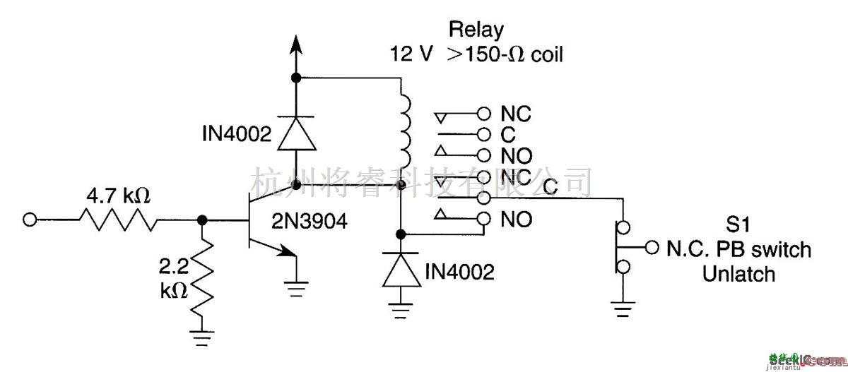 控制电路中的闭锁继电器驱动电路  第1张
