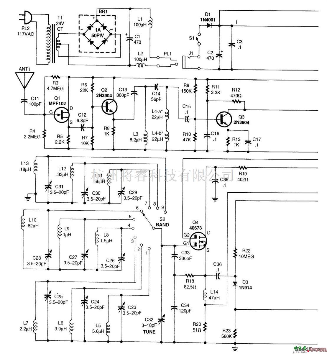 信号产生中的九波段短波接收器  第1张