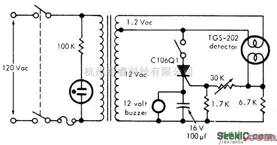 检测电路中的气体和烟雾探测器电路  第1张