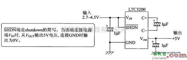 电源电路中的LTC3200升压电路图  第1张