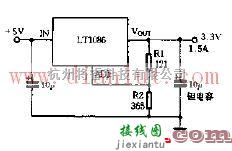 电源电路中的LT1086简单应用电路图  第1张