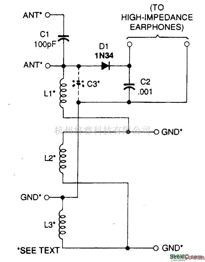 音频电路中的可变电感调谐收音机电路  第1张
