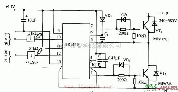 电源电路中的IGBT电路原理图  第1张