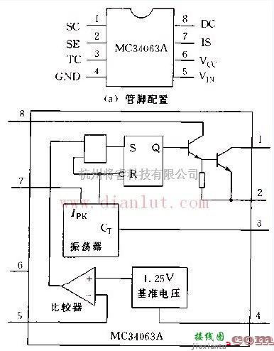 电源电路中的由MC34063A构成的开关电源电路  第1张