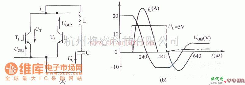 电源电路中的反向阻断型IGBT反向并联时的电路和关断波形电路  第1张