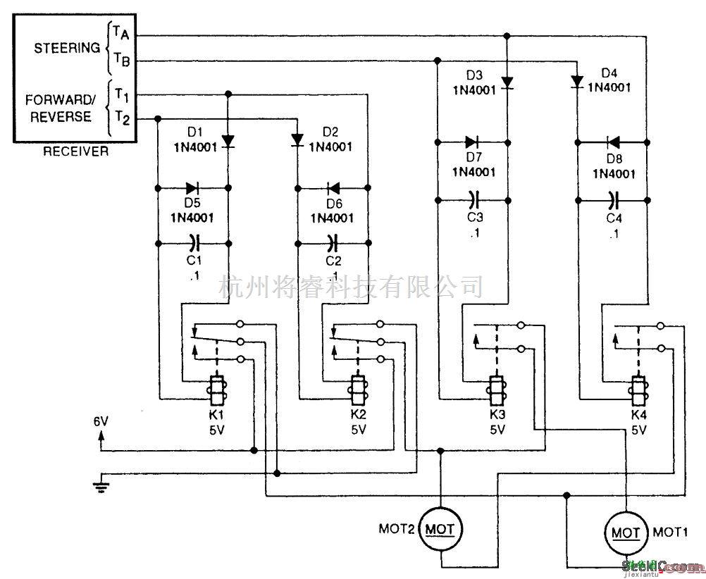 遥控电路中的继电器接口至遥控接收器  第1张
