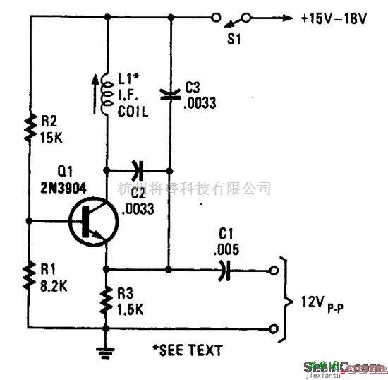 基础电路中的简易射频测试振荡器  第1张
