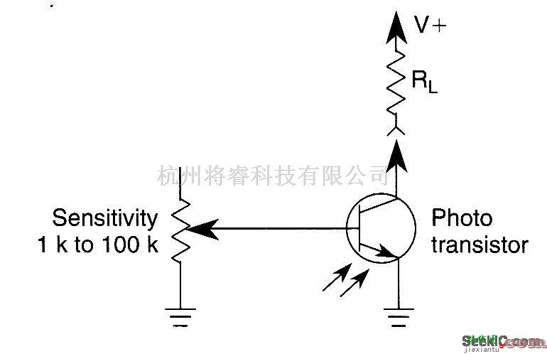 光电电路中的灵敏度可变的光电晶体管电路  第1张