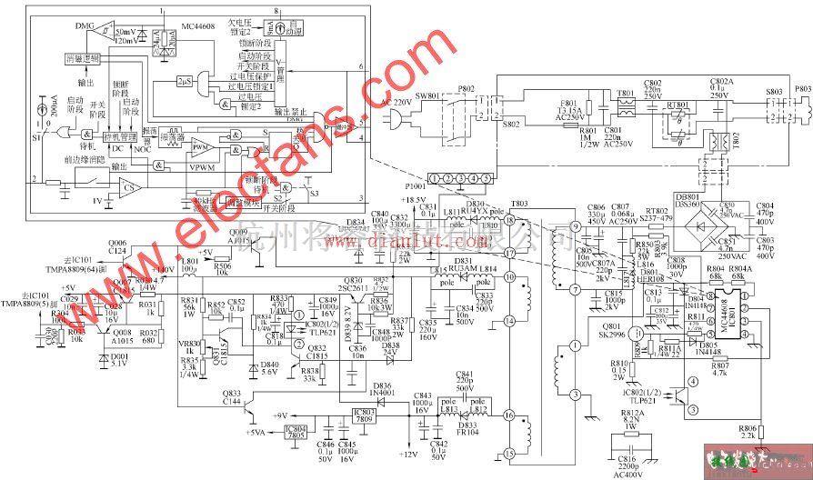 电源电路中的基于TCL-S21的机心彩色电视开关电源  第1张