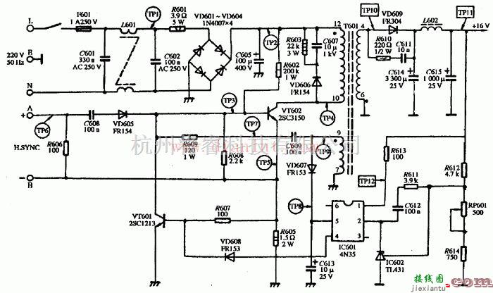 电源电路中的高性能长城牌显示器电源电路  第1张