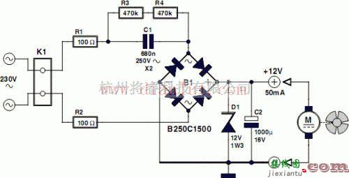 电源电路中的交流驱动风扇电路  第1张