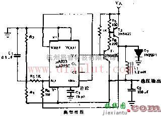 电源电路中的负压开关稳压器应用电路图  第1张