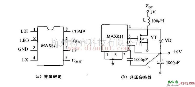 电源电路中的基于MAX641的升压变换器电路  第1张