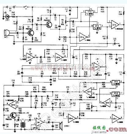 电源电路中的语音模仿器图  第1张