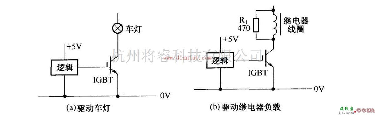 电源电路中的驱动车灯和继电器负载电路应用  第1张