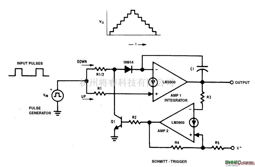 基础电路中的上升/下降阶梯波发生器  第1张