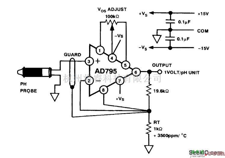 线性放大电路中的PH探头放大器  第1张