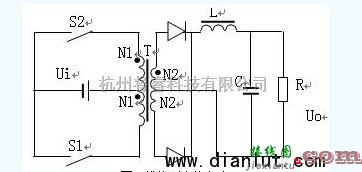 电源电路中的推挽型变换器的电路图  第1张