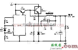 电源电路中的开关式稳压器电路图  第1张