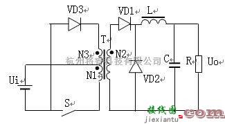 电源电路中的正激型变换器电路图  第1张