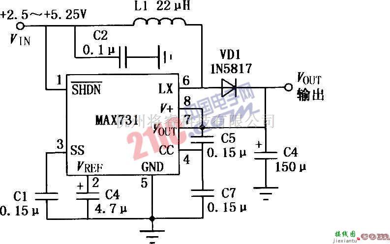 电源电路中的MAX731设计的DC-DC升压变换器  第1张