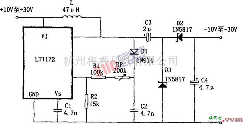 电源电路中的LT1172设计的极性反转型升压电源  第1张