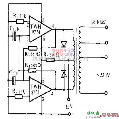 电源电路中的TWH8751逆变电源电路  第1张