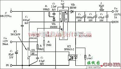 电源电路中的15W的PC机待机电源电路的简单设计  第1张