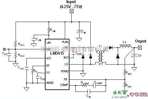 电源电路中的LM5015非隔离带开关稳压器快速启动比较器电路  第1张