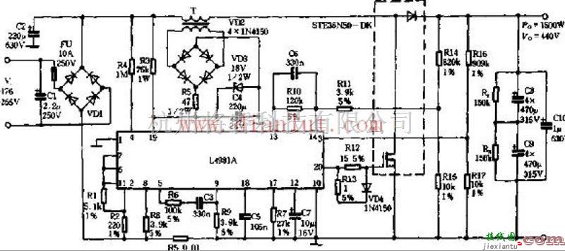 电源电路中的功率因数校正稳压器电路  第1张