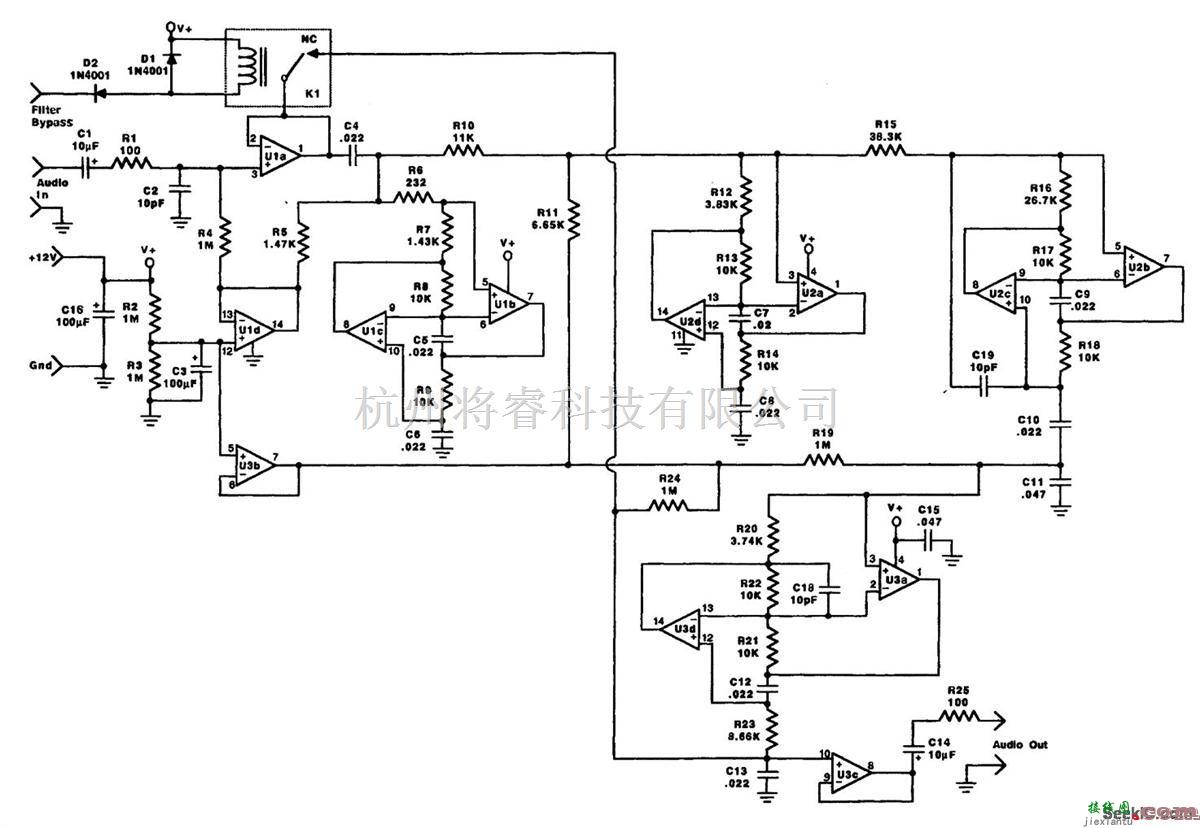 音频电路中的有源连续音频过滤器  第1张