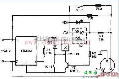 电源电路中的由CJM03组成的保险丝报废应急控制器电路  第1张