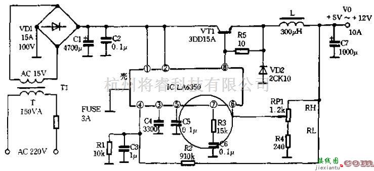 电源电路中的大功率开关稳压电源电路图  第1张