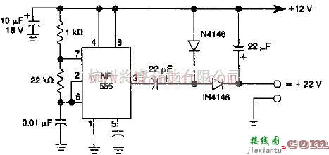 电源电路中的基于NE555芯片设计低功率直流二倍压电路  第1张