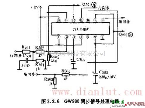 基础电路中的基于74LS86设计GW500同步信号处理电路  第1张