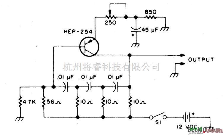 基础电路中的800赫兹振荡器  第1张