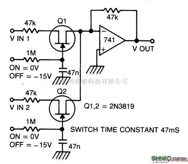 音频电路中的静噪调谐音频切换/混合  第1张