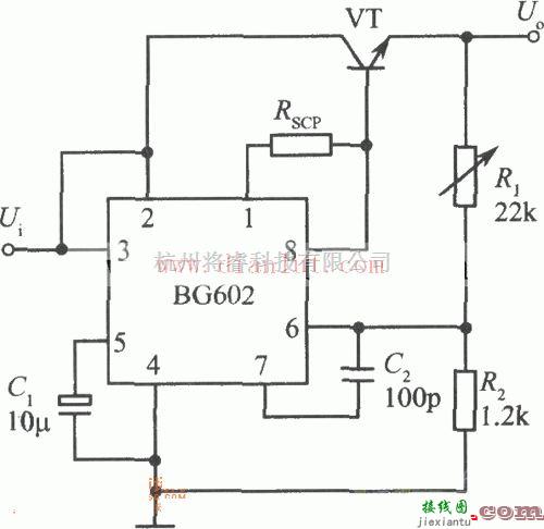 电源电路中的采用NPN晶体管及BIG602设计集成稳压电源  第1张