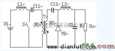 电源电路中的隔离型Cuk变换器的电路图  第1张