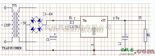 电源电路中的5v稳压电源电路图的四个原理图  第1张