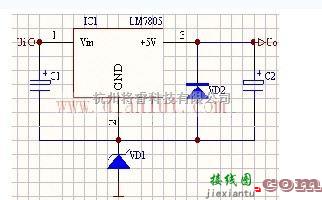 电源电路中的5v稳压电源电路图的四个原理图  第2张