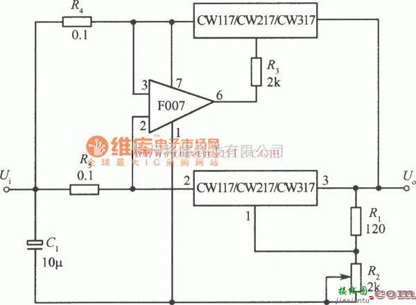 电源电路中的集成稳压器并联扩流电路  第1张