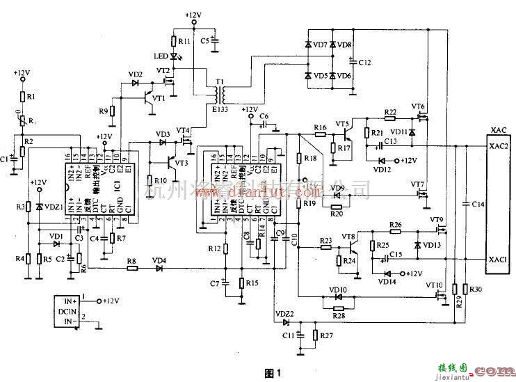 电源电路中的车载逆变器电路及原理  第1张