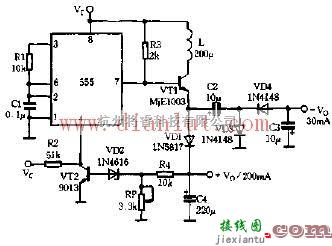 电源电路中的基于555芯片设计直流升压变换电路  第1张