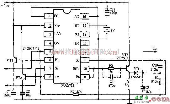 电源电路中的MAX714应用电路及芯片说明  第1张