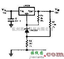 电源电路中的慢接通15V稳压器电路原理图  第1张