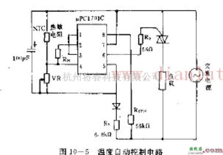 电源电路中的采用热敏电阻制作温度自动控制电路  第1张